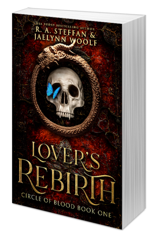 Lover's Rebirth paperback cover, paranormal vampire romance book