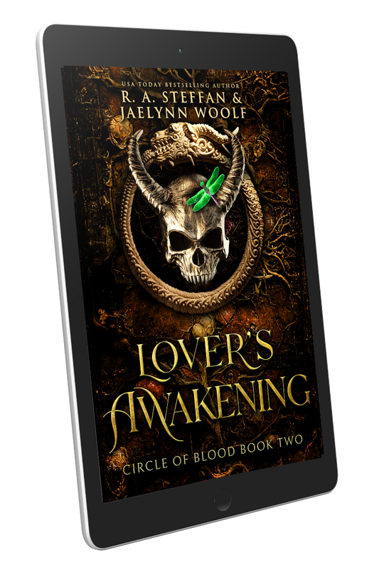 Lover's Awakening ebook cover, paranormal vampire romance e-book