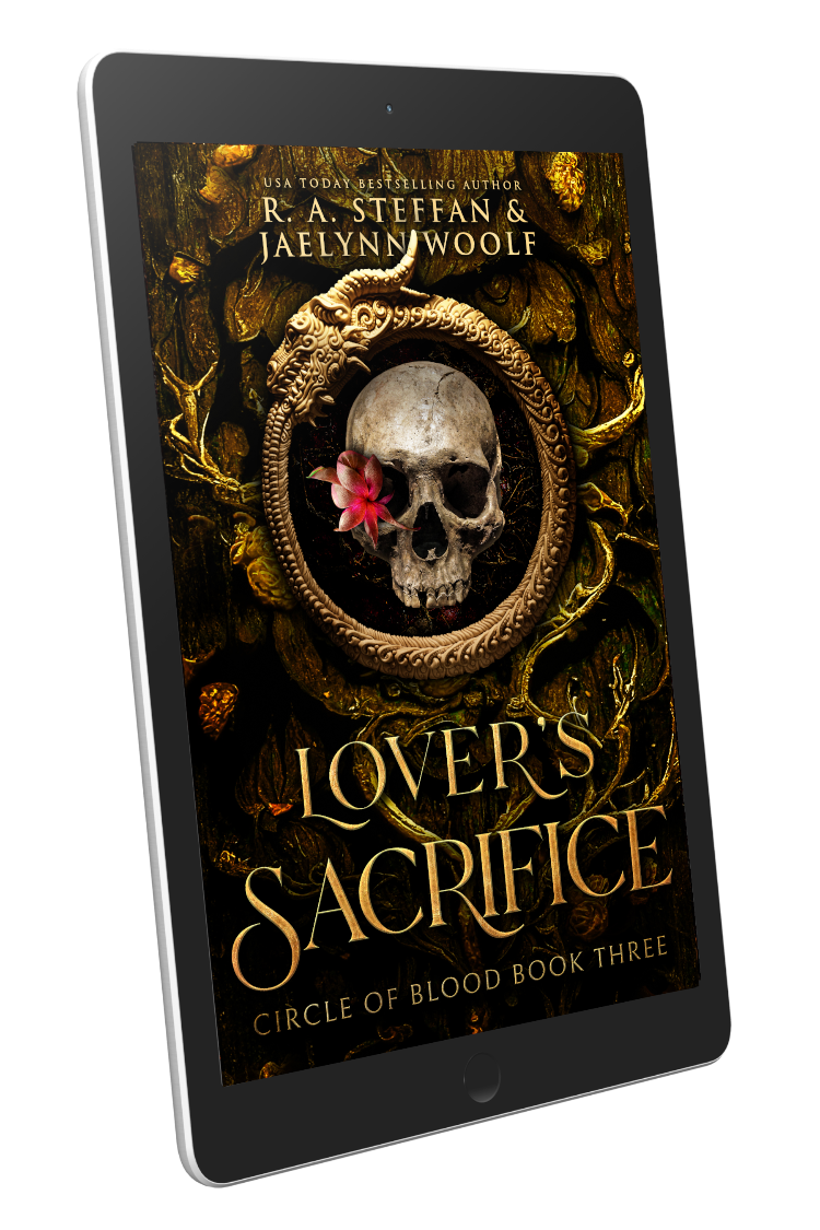 Lover's Sacrifice ebook cover, paranormal vampire romance e-book