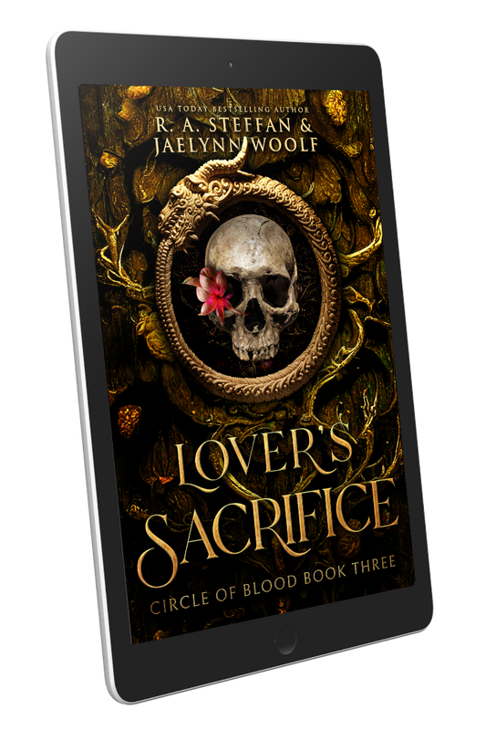 Lover's Sacrifice ebook cover, paranormal vampire romance e-book