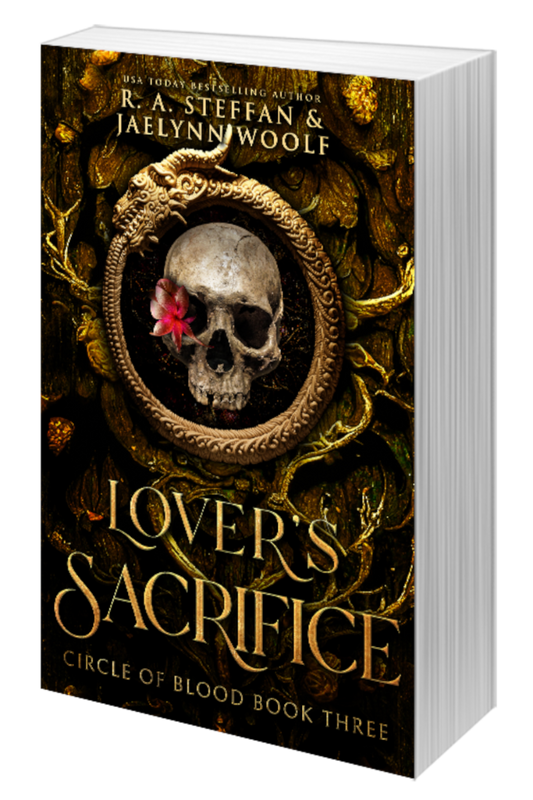 Lover's Sacrifice paperback cover, paranormal vampire romance book