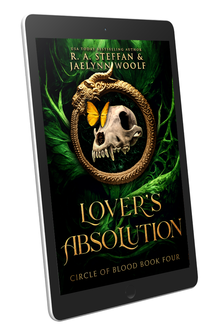 Lover's Absolution ebook cover, paranormal vampire romance e-book