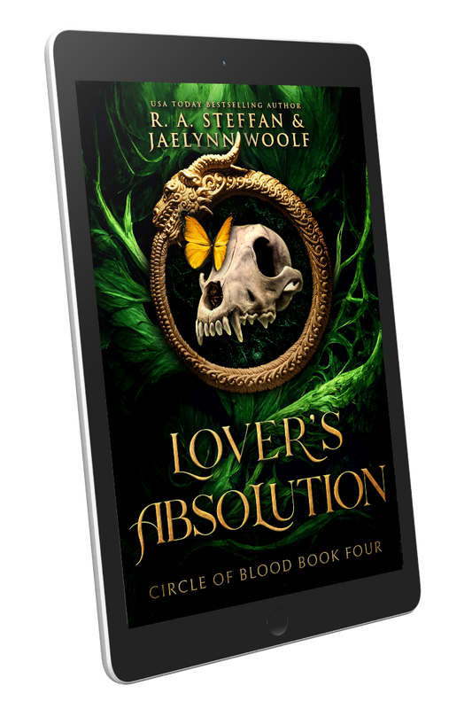 Lover's Absolution ebook cover, paranormal vampire romance e-book
