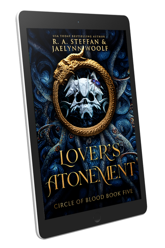Lover's Atonement ebook cover, paranormal vampire romance e-book