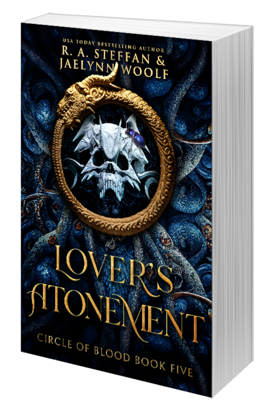 Lover's Atonement paperback cover, paranormal vampire romance book