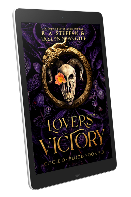 Lovers' Victory ebook cover, paranormal vampire romance e-book