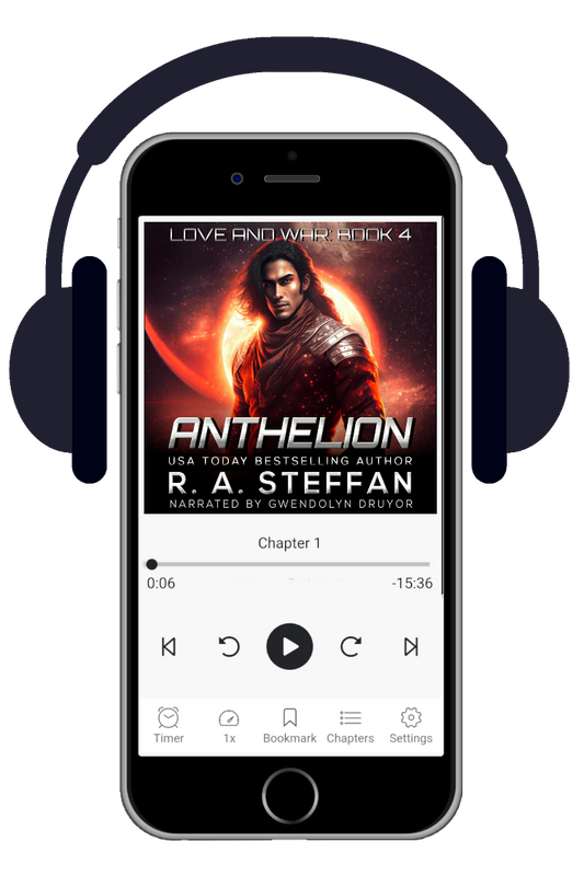 Anthelion audiobook cover, LGBT sci-fi romance book