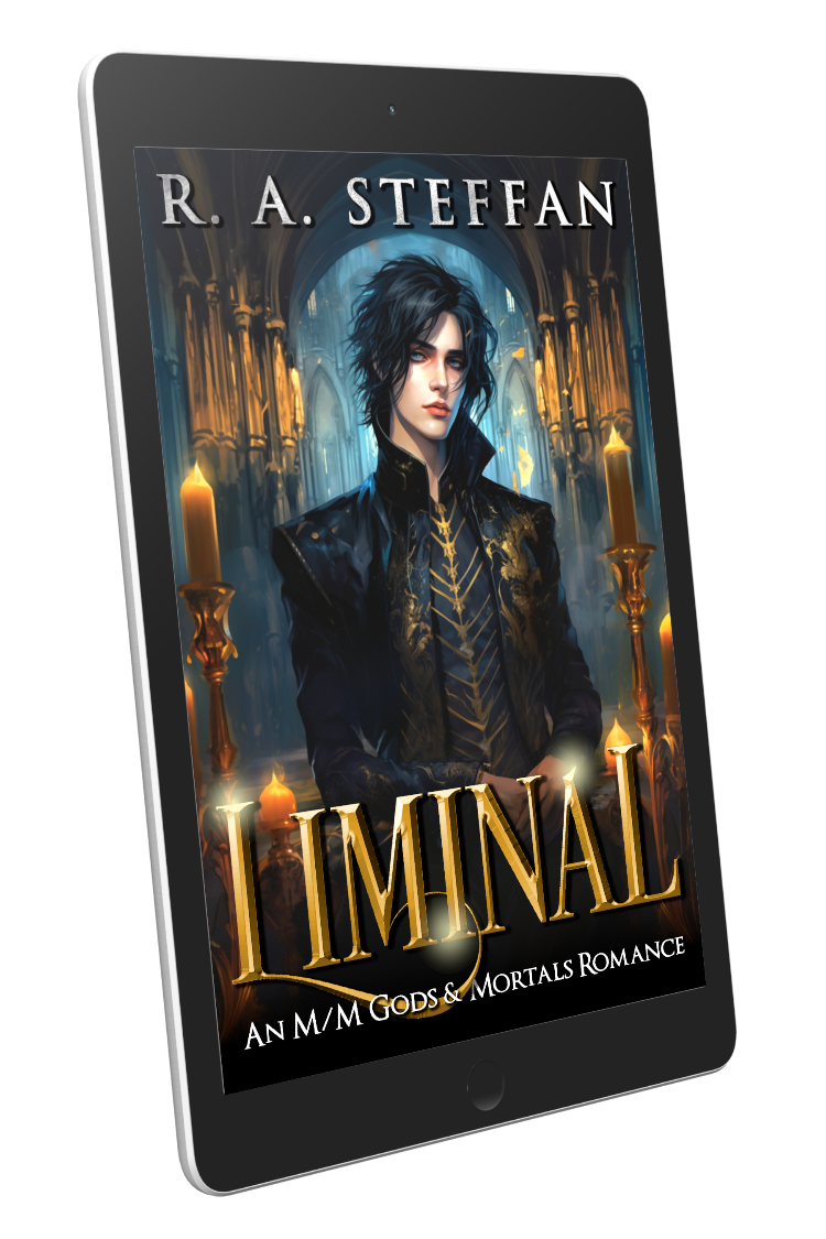 Liminal e-book cover, gay fantasy romance book