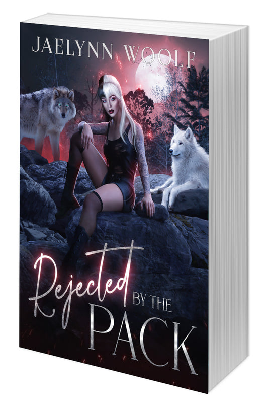 Rejected by the Pack cover, paranormal menage romance paperback