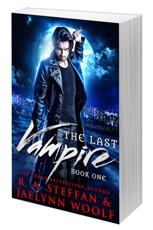 The Last Vampire Book One cover, steamy vampire romance paperback