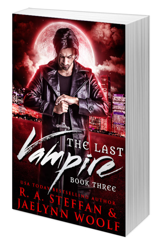 The Last Vampire Book Three cover, steamy vampire romance paperback