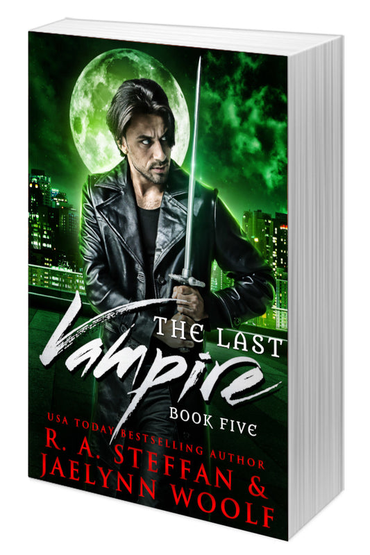 The Last Vampire Book Five cover, steamy vampire romance paperback