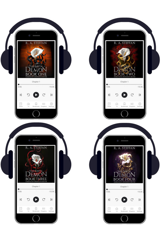 The Sixth Demon Audiobook Bundle covers