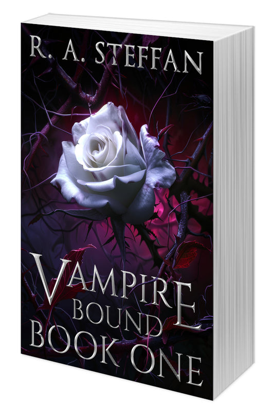 Vampire Bound Book One cover, paranormal romance paperback