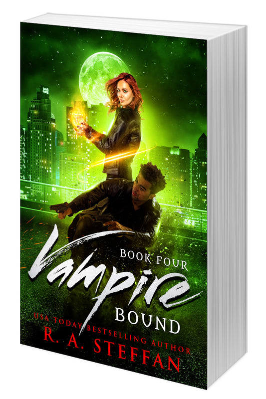 Vampire Bound Book Four cover, paranormal romance paperback